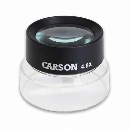 Zvětšovací sklo Carson LumiLoupe™ 4.5X Power 2.65″ Pre-Focused Stand Magnifier