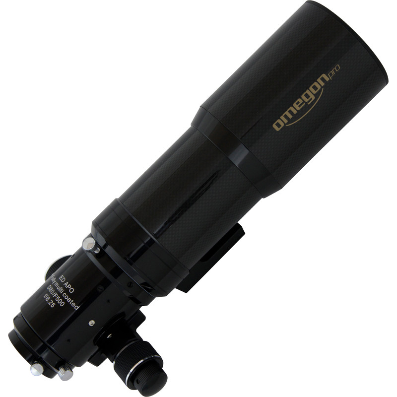 Apochromatický refraktor Omegon Pro APO80/500 ED Carbon OTA + Field...