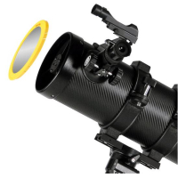 Hvězdářský dalekohled Bresser Pluto Carbon 114/500 EQ3 + Sluneční filtr