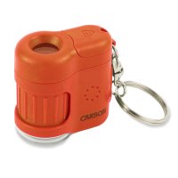Kapesni mikroskop Carson MicroMiniTM 20x LED+UV Oranzovy