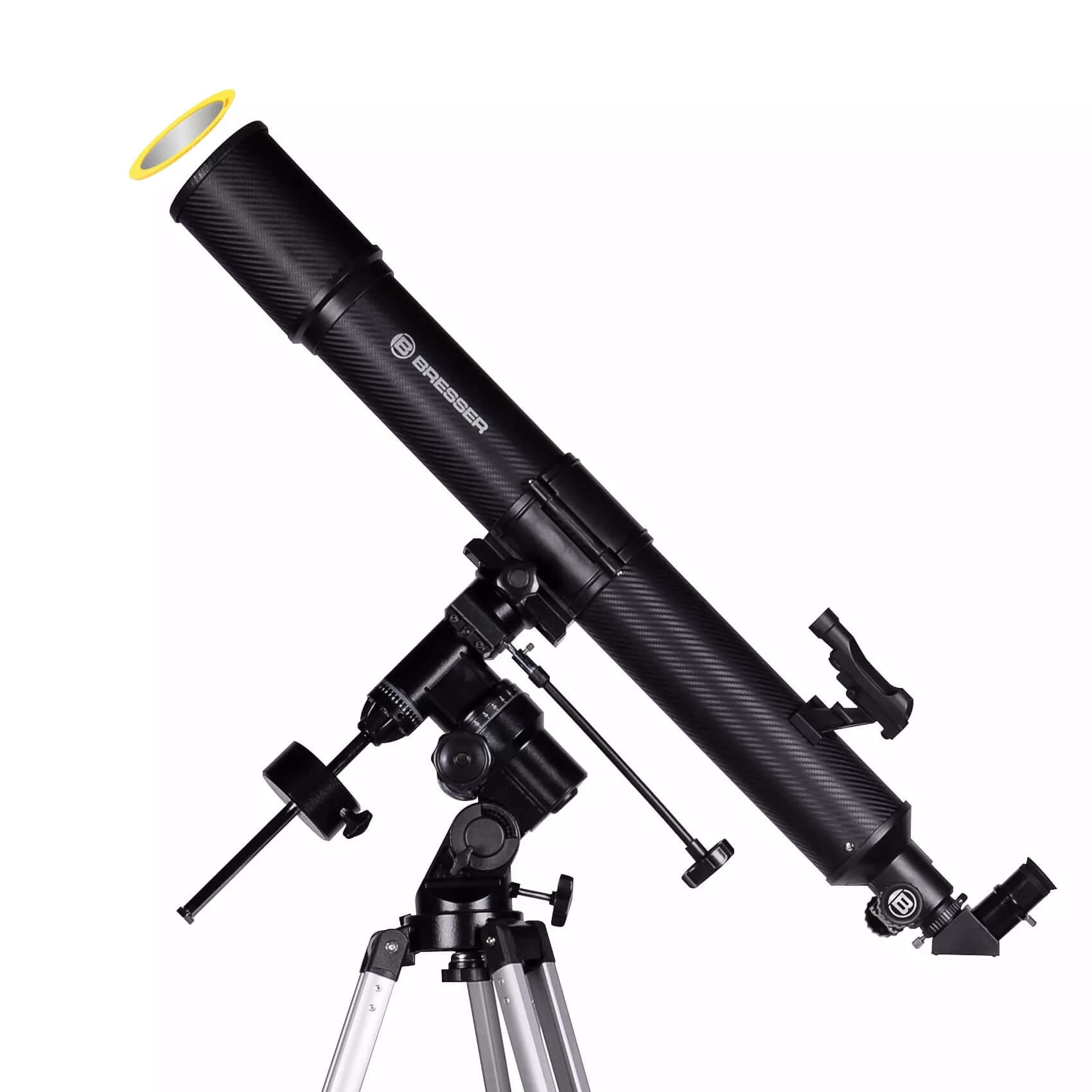Hvězdářský dalekohled Bresser Quasar 80/900 EQ-3 + Sluneční filtr
