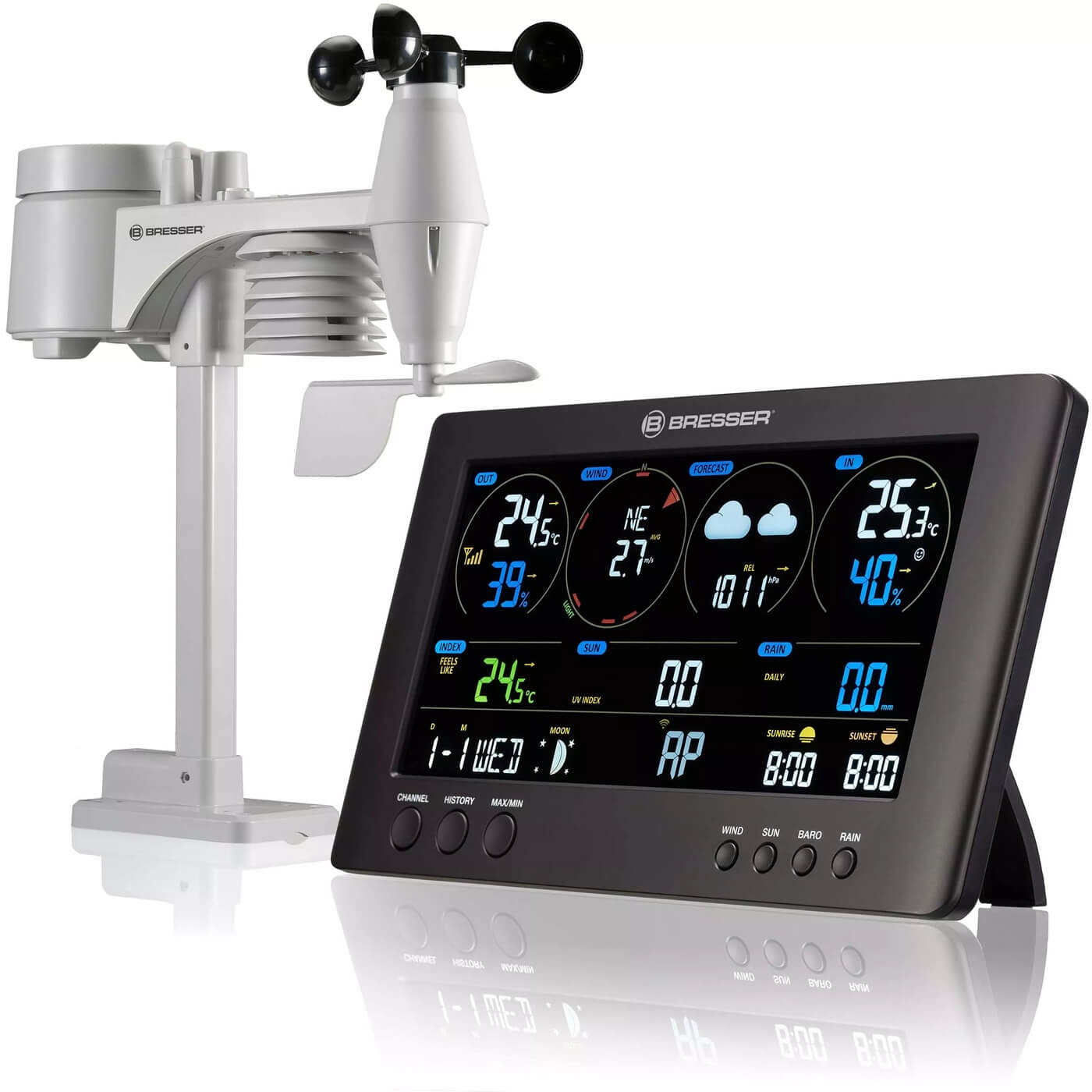 Meteostanice Bresser ClearView WiFi s čidlem 7-v-1