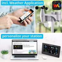 Meteostanice Bresser ClearView WiFi s čidlem 7-v-1