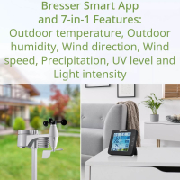 Meteostanice Bresser ClimateConnect Tuya Smart Home s čidlem 7-v-1