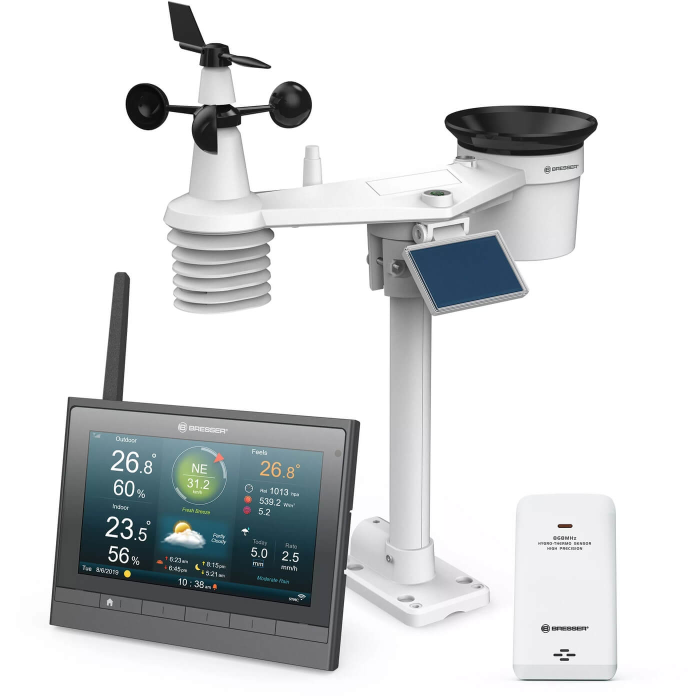Meteostanice Bresser MeteoChamp HD WiFi s čidlem 7-v-1