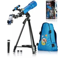 Hvězdářský dalekohled Bresser Junior 70/400 AZ Blue s batohem