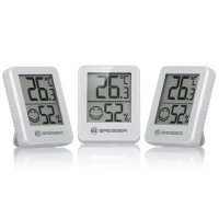 Teploměr a vlhkoměr Bresser ClimaTrend Bílý sada 3 ks.