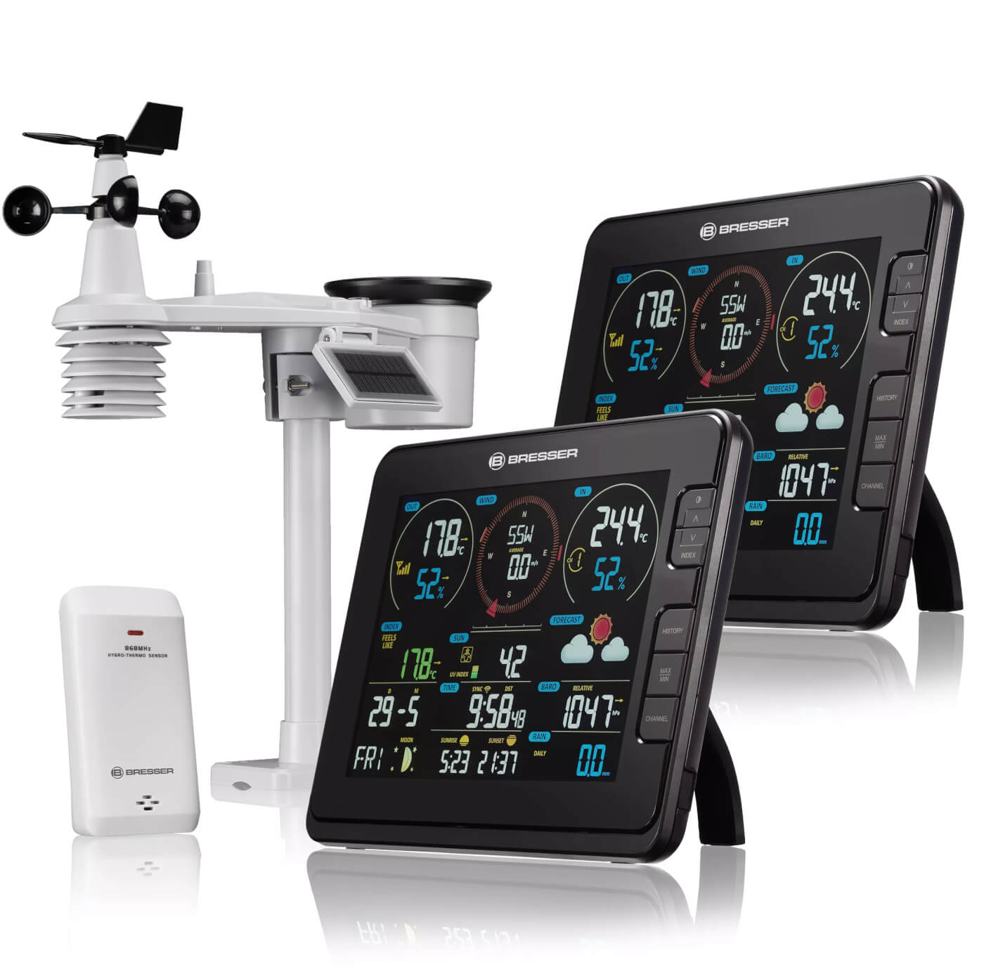 Profesionalni 7-v-1 Wi-Fi meteostanice s