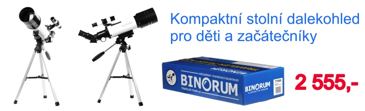 Hvězdářský/pozorovací dalekohled Binorum Traveler 70/400 AZ + Měsíční filtr